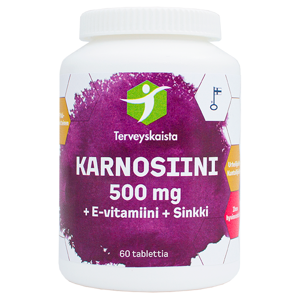 Karnosiini + E-vitamiini + Sinkki 60 tabl.