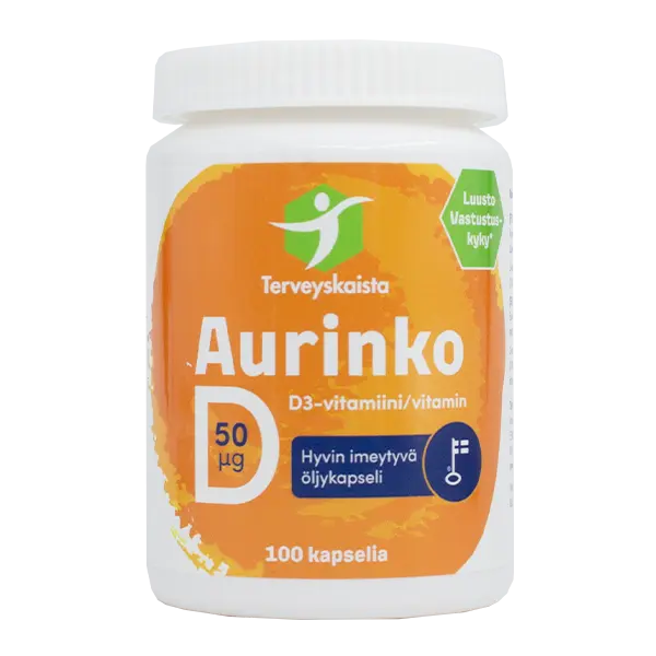 Aurinko D-vitamiini 50 µg