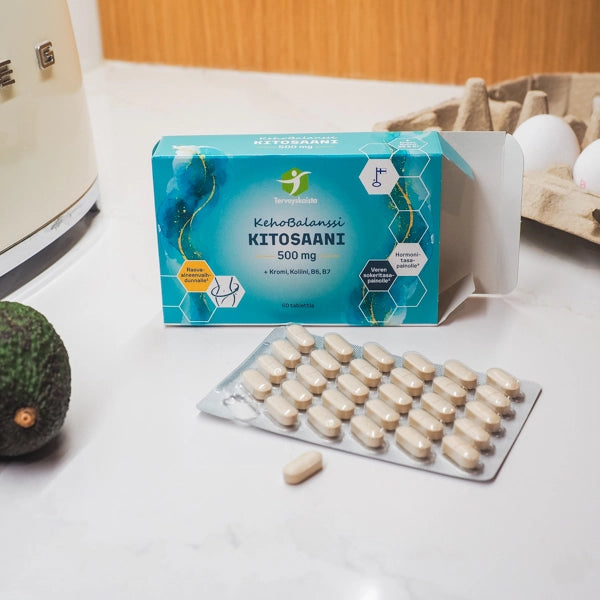 Kitosaani 500mg makeanhimoon