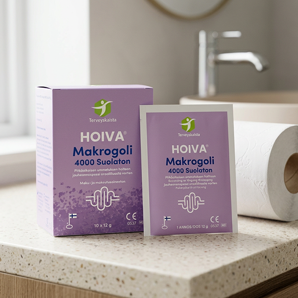 Terveyskaista HOIVA® Makrogoli 4000 suolaton 10x12g 3 kpl PAKETTITARJOUS!